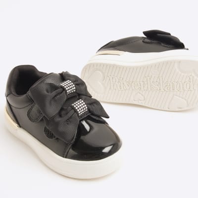 Black bow trainers sales