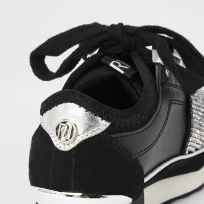 river island diamante trainers