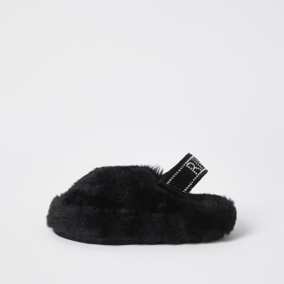 black slippers for girls