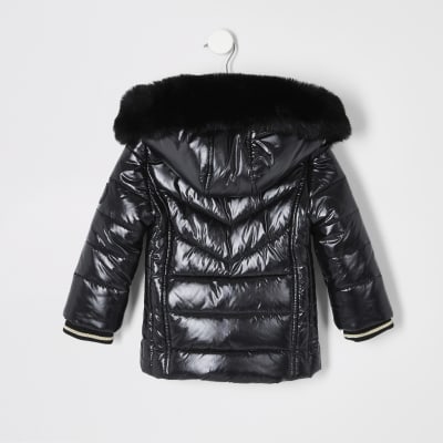 girls black coat