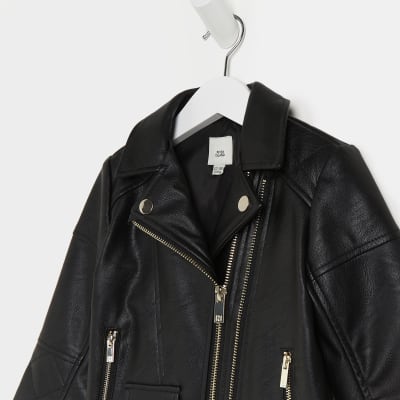 Laine Faux Leather Moto Jacket - Black – Girls Will Be Girls