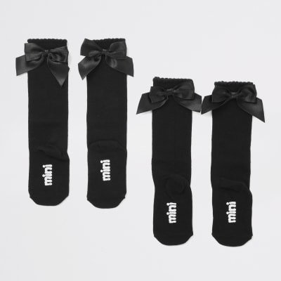 girls bow socks