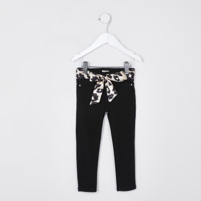 black leopard jeans