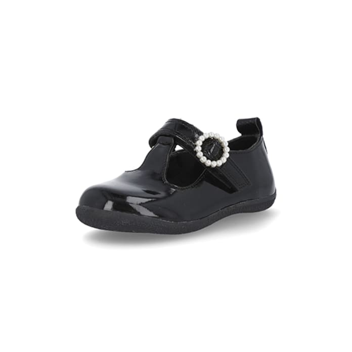 Black Patent Leather Lightweight Dress Shoes For Toddler Girl, by Stride Rite