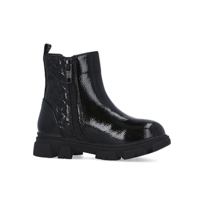 Girls black hot sale chelsea boots