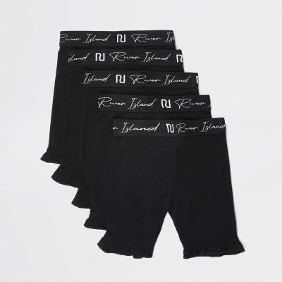 baby girl black cycling shorts