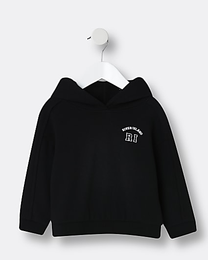 Mini girls black RI hoodie