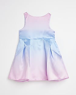 Mini girls blue Chi Chi ombre midi dress
