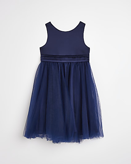 Mini girls blue Chi Chi tulle midi dress