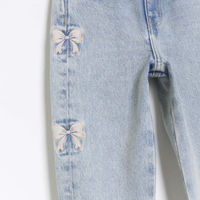 Jeans with sale a bow