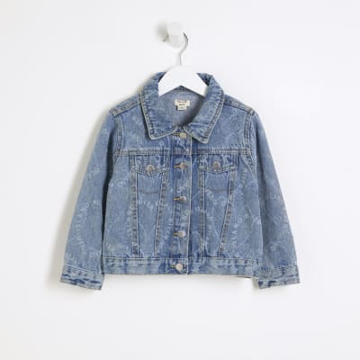 River island girls denim jacket clearance