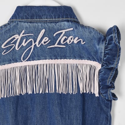 denim jumpsuit river island