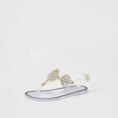 diamante embellished sandals