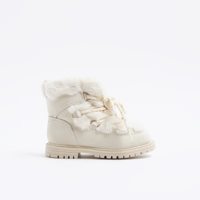 River island hot sale faux fur boots