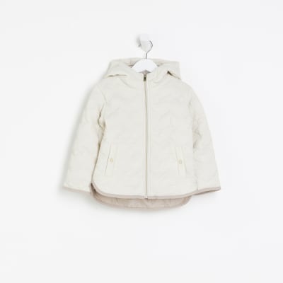 Baby girl cream on sale coat