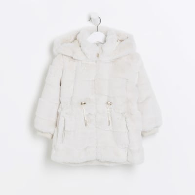 Childrens fur 2025 coats river island