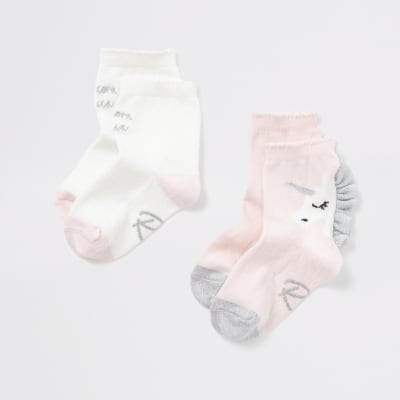 girls cream socks