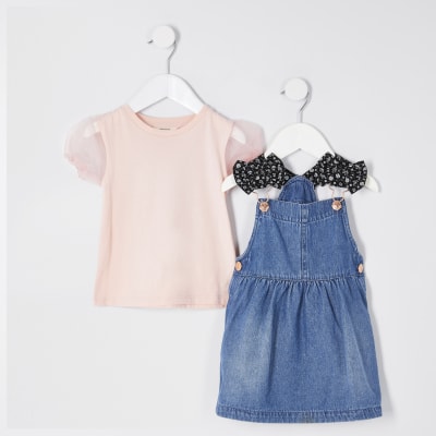 denim pinny dress