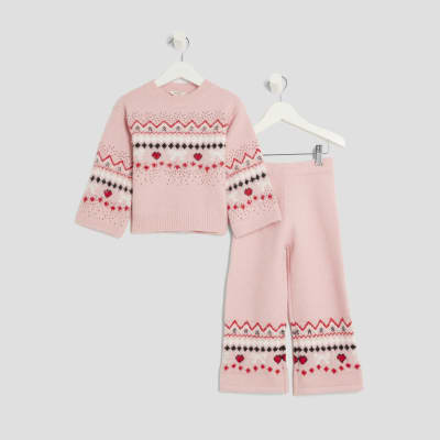 Mini Girls Fairisle Jumper Set