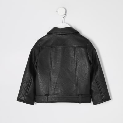 river island girls leather jacket