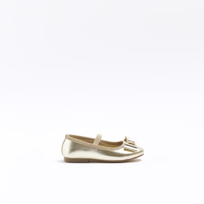 Girls gold shoes size on sale 11