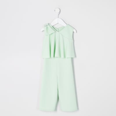 river island green jumpsuit