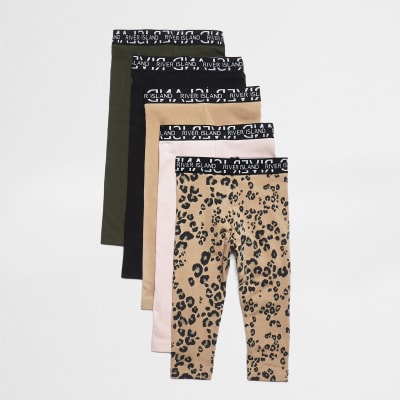 girls leopard leggings