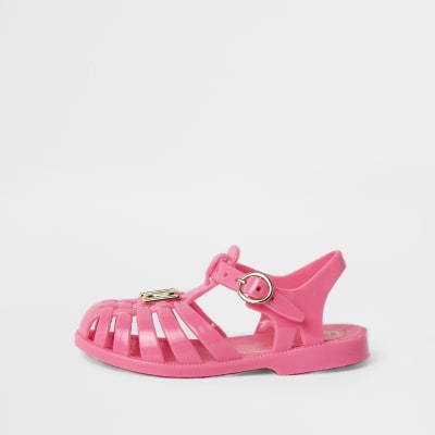 river island jelly flip flops