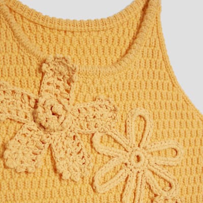 Short Orange River Island Au Crochet - Taille 10 - Occasion Très Bon état (porté Une Fois)