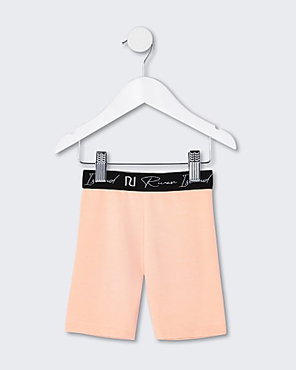 Mini girls orange RI cycling shorts