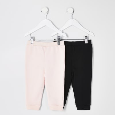 pink black joggers