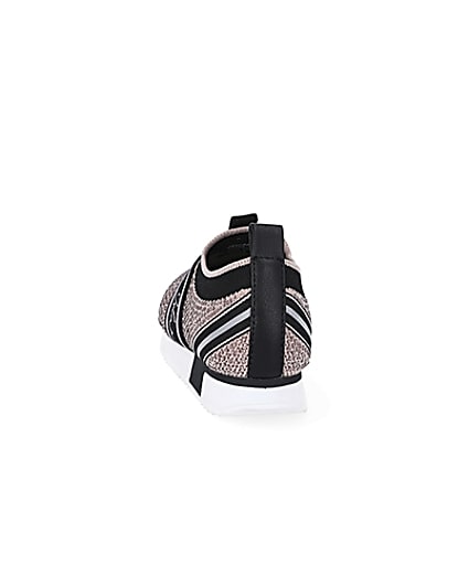 360 degree animation of product Mini girls pink bling runner trainers frame-8