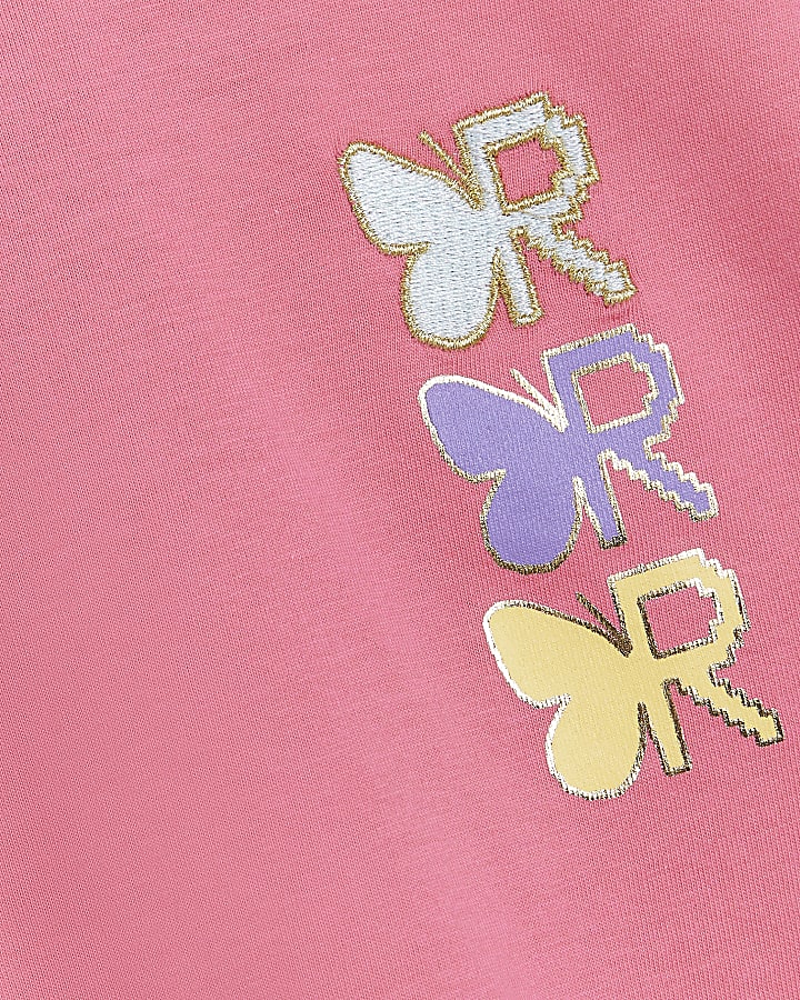 Mini girls Pink Butterfly T-shirt