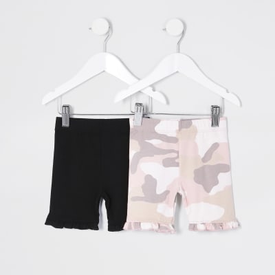 pink camo biker shorts