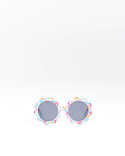 Mini girls Pink Daisy floral Sunglasses