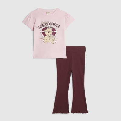 Mini Girls Pink Fashionista Leggings Set