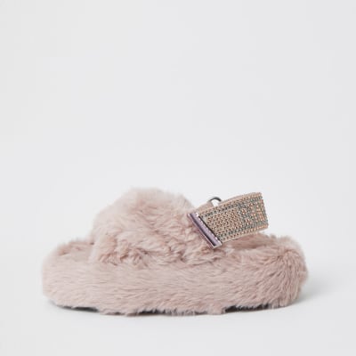 girls mule slippers