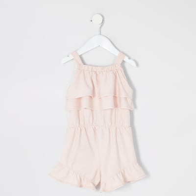 girls pink playsuit