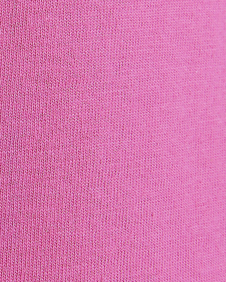 Mini Girls Pink Glitter Frill Shorts Outfit