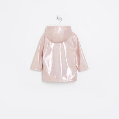 Pink cheap glitter raincoat