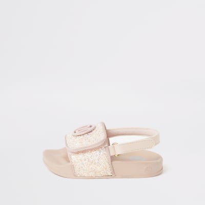 girls glitter sliders