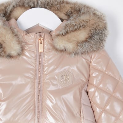 girls pink coat