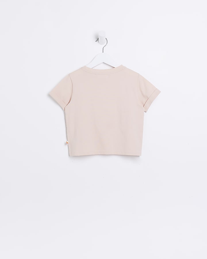 Mini Girls Pink Kind Society T-shirt