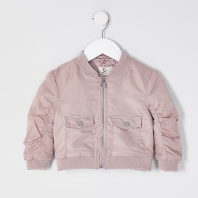 childrens pink bomber jacket