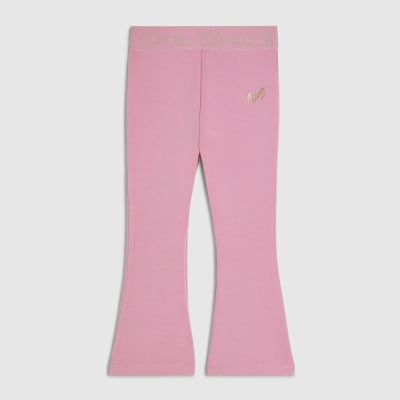Mini Girls Pink Premium Flared Trousers