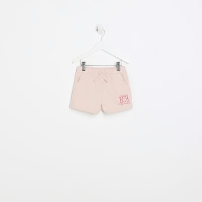 Mini girls pink pull on shorts