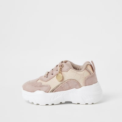 river island pink trainers