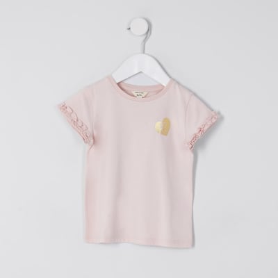 girl ruffle sleeve shirt