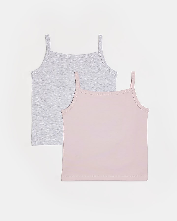 Mini girls pink RI vest 2 pack