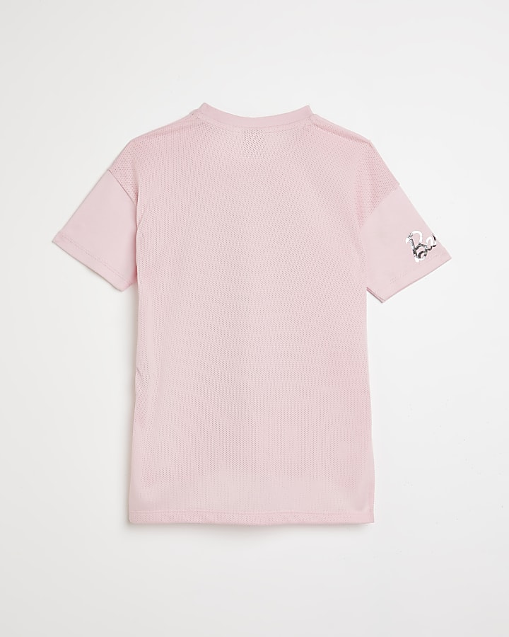 Mini girls pink RI x Barbie print t-shirt
